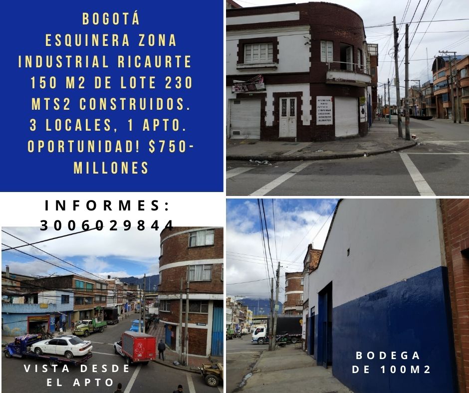 Casa esquinera en B. Pensilvania – Bogotá